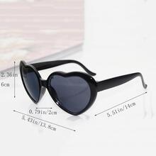 Love Gafas Iluminación Love espiral efecto Gafas romántico web rojo Gafas de sol 1 pieza - Amarillo - Ver 4