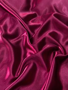 1pc Washable And Colorfast Single Duvet Cover For Home Bedroom Bedding - Burgundy - View 5