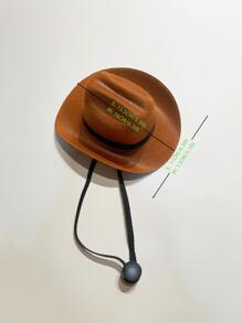 1pc Pet Hat - Brown - View 5