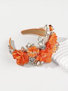 1 băng đô hoa phong cách Baroque - trái cam - Xem 2