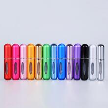 件 5ML 旅行分配器瓶，節省空間的空香水分配器，可再填充香水噴霧瓶，空化妝品容器 - 銀色 - 查看 5