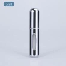 件 5ML 旅行分配器瓶，節省空間的空香水分配器，可再填充香水噴霧瓶，空化妝品容器 - 銀色 - 查看 2