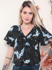 Women Tops - 黑色 - 查看 3