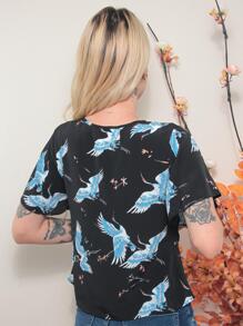 Women Tops - 黑色 - 查看 4