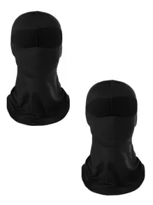 Balaclava Pasamontañas de Tela Ligera para Motociclista Color Negro (2 piezas) - Negro - Ver 1