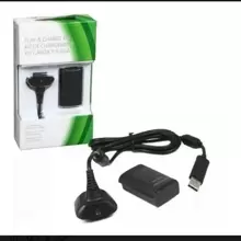 Charger Cable And Rechargeable Battery For Xbox 360 Controller - Black - View 1