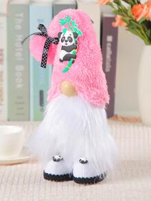 1pc Panda Decoration Gonk Figurine Ornament Craft - Pink - View 4