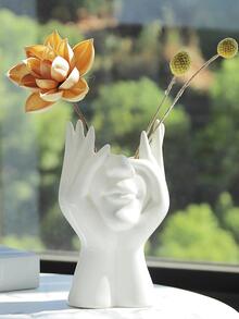 嬰兒大像模具多汁花盆筆筒大象花瓶矽膠模具石膏混凝土石膏模具家居裝飾飾品 - 彩色 - 查看 3