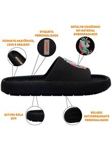 Pópidí Kids Slippers - Black - View 4
