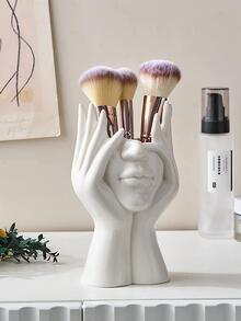 嬰兒大像模具多汁花盆筆筒大象花瓶矽膠模具石膏混凝土石膏模具家居裝飾飾品 - 彩色 - 查看 6