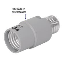 Portalámpara con sensor de luz, Volteck POBA-21 46534 - Gris - Ver 2
