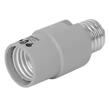 Portalámpara con sensor de luz, Volteck POBA-21 46534 - Gris - Ver 1