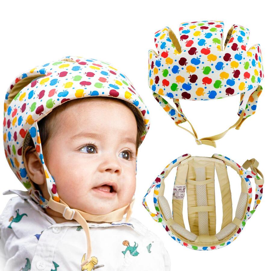 1 Pieza Gorro Bebé Anticaída Protección para la Cabeza, Casco Antigolpes para Bebé Gorro Protector de Cabeza - Multicolor - Ver 1