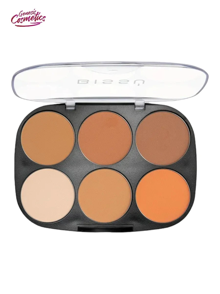 GENESIS Bissu Blush And Highlighter Contour Palette To Contour The Face - 01 Nude - Xem 1