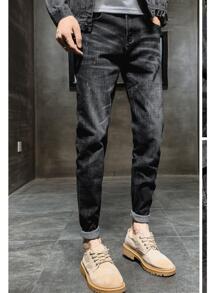 Men Jeans - màu đen - Xem 4