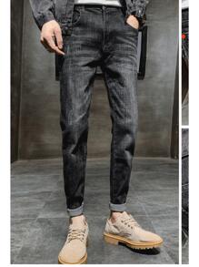 Men Jeans - màu đen - Xem 5