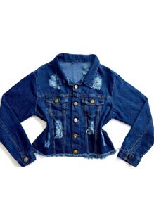Women Denim Jackets & Coats - Rửa trung bình - Xem 4