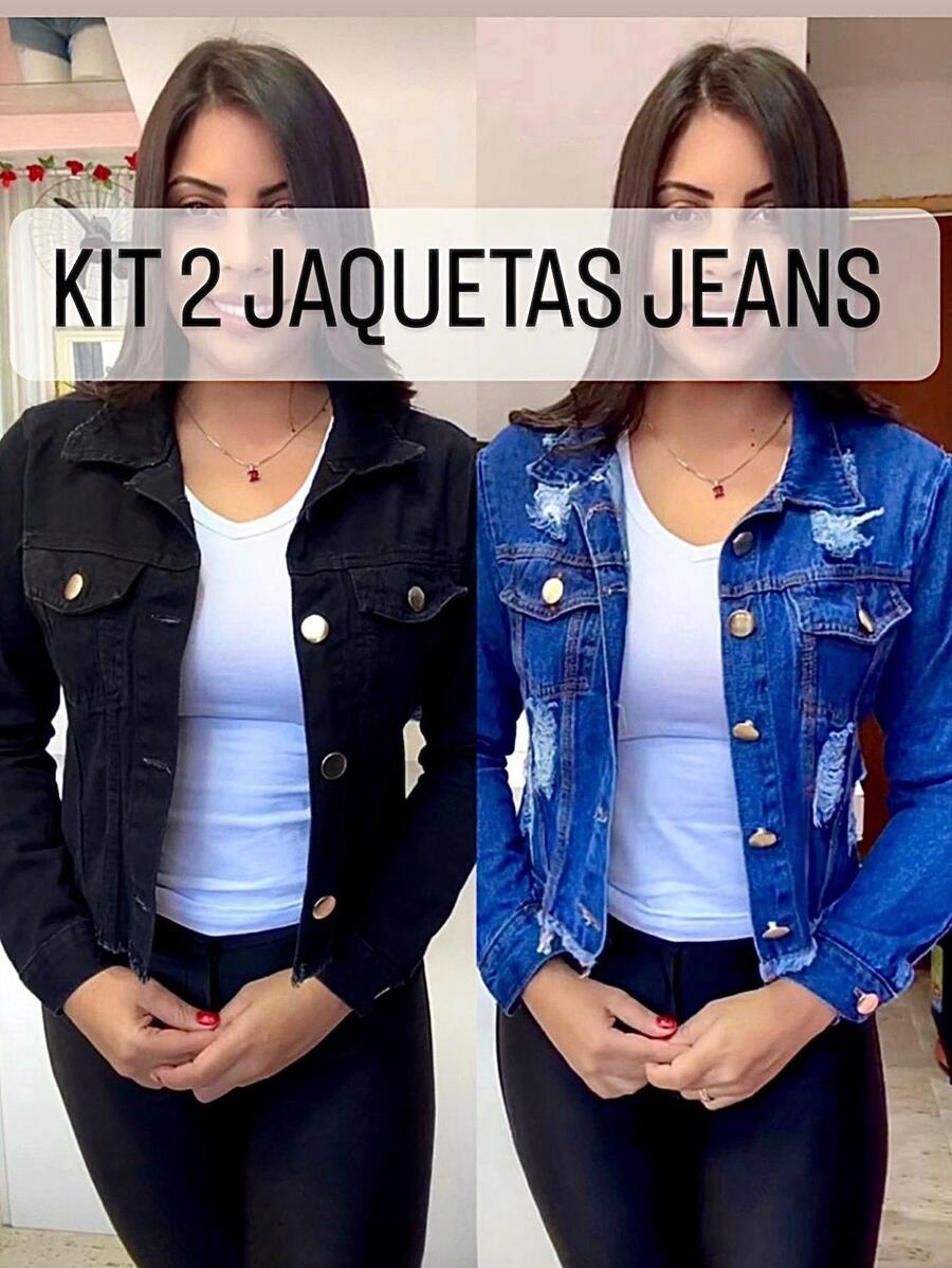 Women Denim Jackets & Coats - Rửa trung bình - Xem 1