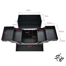 A:Maleta profesional de maquillaje con textura de piel - Rosa - Ver 3