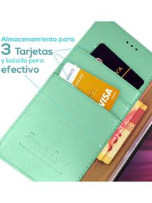 Funda Case Tipo Cartera Premier Diary Para Galaxy J7 Pro - verde menta - Ver 4