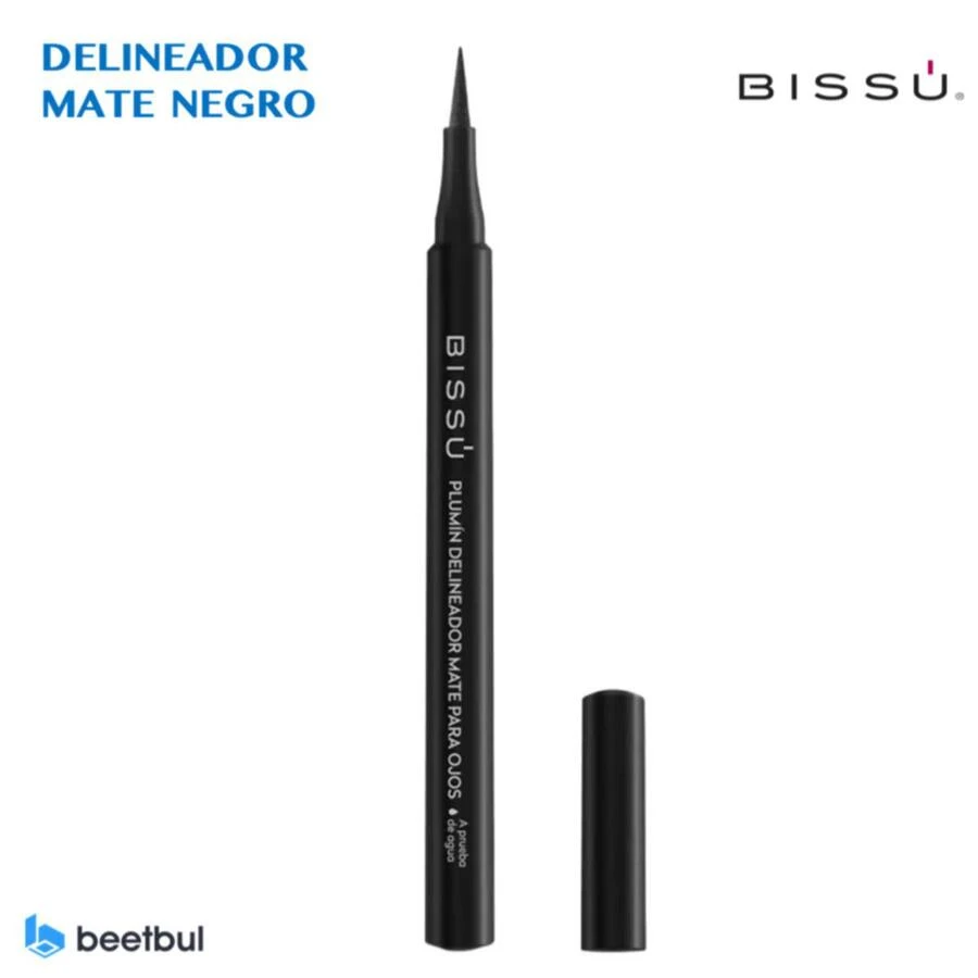 Beetbul Bissú Plumín Delineador Mate para Ojos Negro - Negro - Ver 1