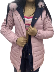 Women Trench Coats - 藏蓝色 - 查看 2