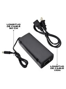 Fuente de Poder Compatible con XBOX 360 Versión Slim E - Negro - Ver 2
