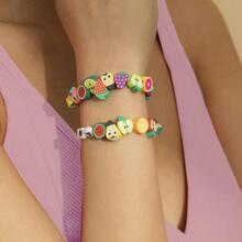 Cuentas de arcilla cerámica suave de colores mezclados, 10 mm, 50 piezas/paquete - Multicolor - Ver 5