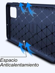 Funda Case Ligero Anti Golpes Para Huawei Nova 8 Rugged Carbon Mas Mica Hidrogel - Azul Marino - Ver 5