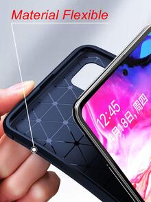 Funda Case Ligero Anti Golpes Para Huawei Nova 8 Rugged Carbon Mas Mica Hidrogel - Azul Marino - Ver 3