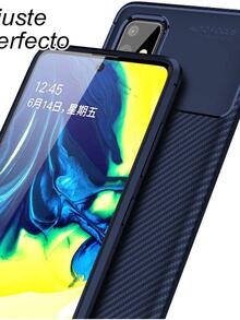 Funda Case Ligero Anti Golpes Para Huawei Nova 8 Rugged Carbon Mas Mica Hidrogel - Azul Marino - Ver 4