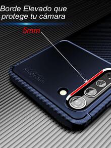 Funda Case Ligero Anti Golpes Para Huawei Nova 8 Rugged Carbon Mas Mica Hidrogel - Azul Marino - Ver 6