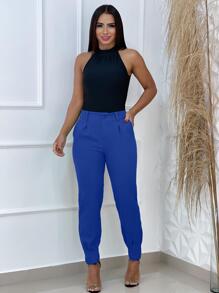 Women Pants - Royal Blue - View 2