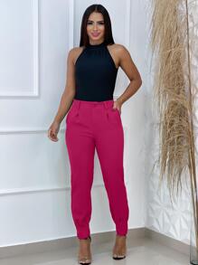 Women Pants - Hot Pink - View 5
