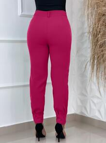Women Pants - Hot Pink - View 2