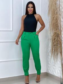 Women Pants - màu xanh lá - Xem 5