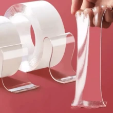 Cinta adhesiva doble cara transparente 3 metros - transparente - Ver 2