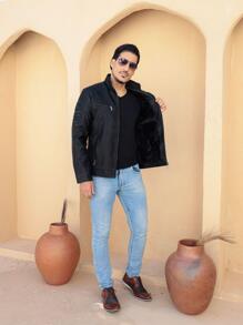 Men Jackets - màu đen - Xem 4
