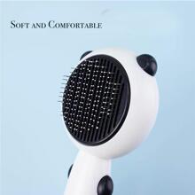 1入組三合一貓刷洗刷,雨衣刷,刷洗,自清潔寵物刷適用於寵物 - 咖啡棕 - 查看 4