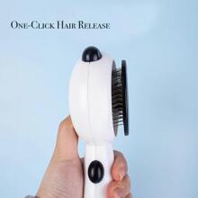 1入組三合一貓刷洗刷,雨衣刷,刷洗,自清潔寵物刷適用於寵物 - 咖啡棕 - 查看 3