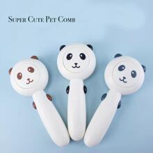 1入組三合一貓刷洗刷,雨衣刷,刷洗,自清潔寵物刷適用於寵物 - 咖啡棕 - 查看 2