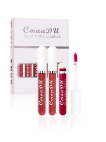 mate Brillo de labios Set , 6 piezas/set de larga duración Lápiz labial líquido Kit