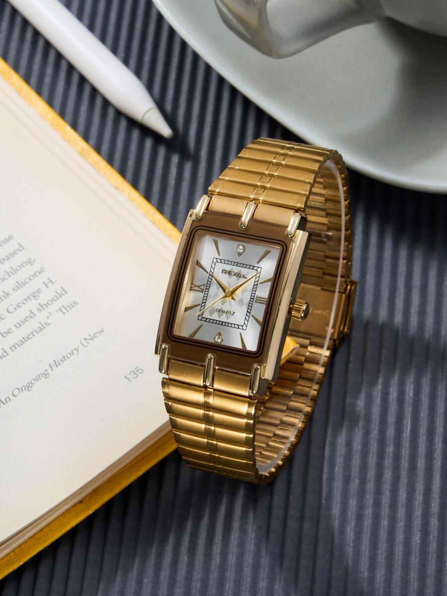 可个性化定制的石英表 - 金色 - 查看 1