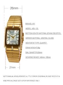 可个性化定制的石英表 - 金色 - 查看 6