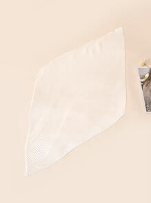 1pc Crushed Silk Scarf Multi-use Tie Up Headband Hairband - White - View 2