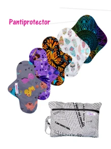 Toalla Sanitaria de Tela Pantiprotector Reutilizable LUBELLA 6 pack - Multicolor - Ver 1