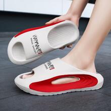 2025新款男士拖鞋轻便人字拖防滑户外运动沙滩鞋厚底软底增高鞋 - 白色 - 查看 2