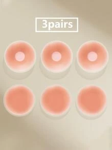 3對素色圓形乳貼 - 淺粉色 - 查看 1