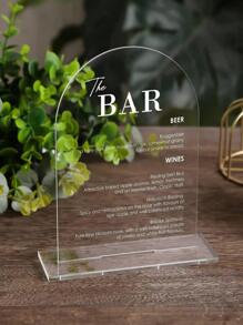 1件套包括1入組亞克力桌子標誌支架和1入組亞克力桌子標誌底座支架 - 查看 2