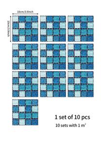 10 miếng dán tường hoa văn khảm - Nhiều màu - Xem 2